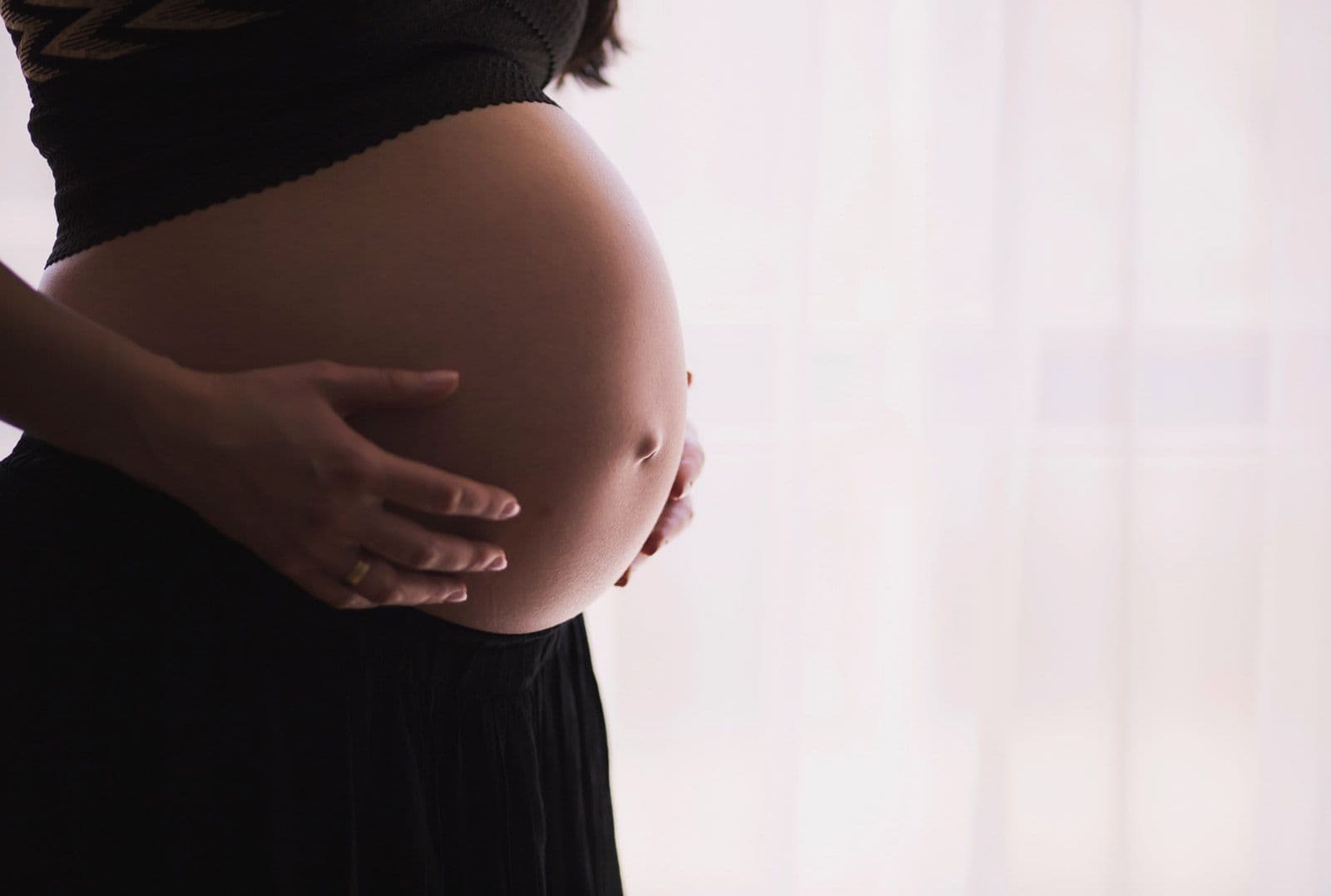 Expectant parent resting before baby arrives